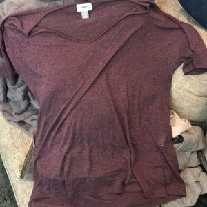 Maroon blouse. Size small. Old Navy.